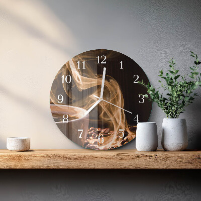 Reloj de pared redondo Taza de café