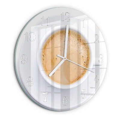 Reloj de pared redondo Taza de café