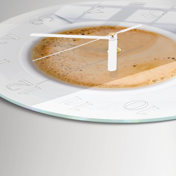 Reloj de pared redondo Taza de café