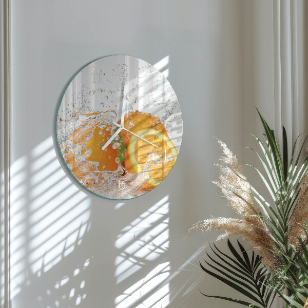 Reloj de pared redondo Naranjas
