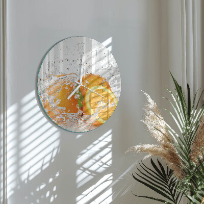 Reloj de pared redondo Naranjas