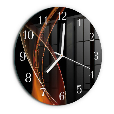 Reloj de pared redondo Líneas abstractas