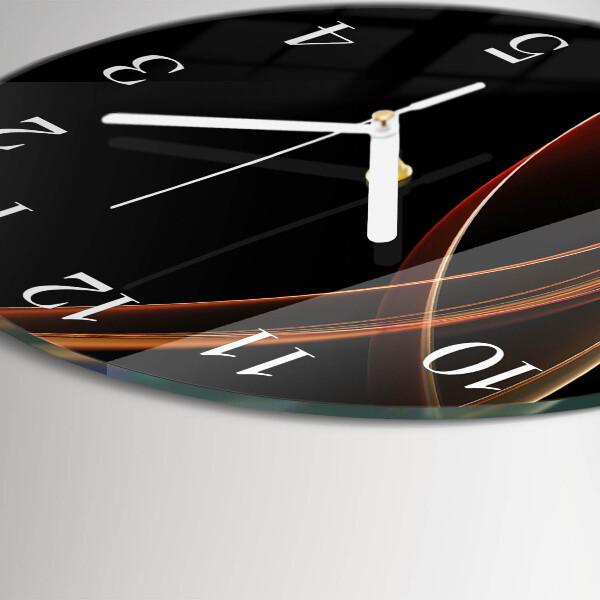 Reloj de pared redondo Líneas abstractas