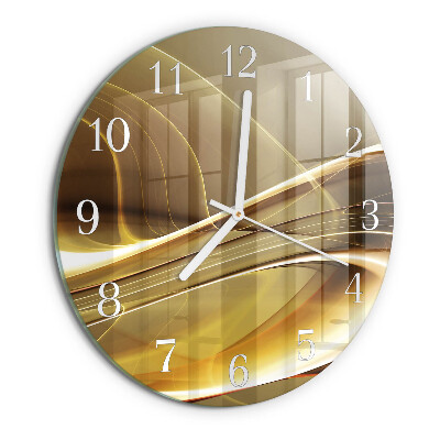 Reloj de pared redondo Líneas abstractas