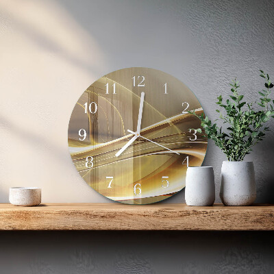 Reloj de pared redondo Líneas abstractas