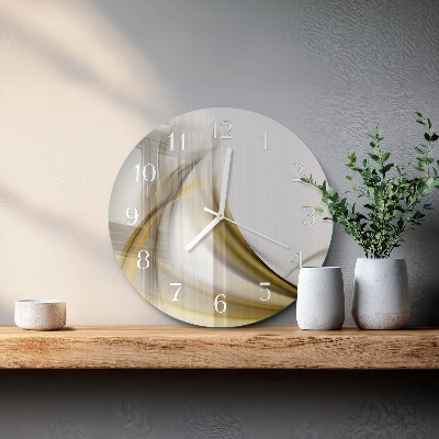 Reloj de pared redondo Líneas abstractas