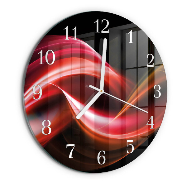 Reloj de pared redondo Líneas abstractas