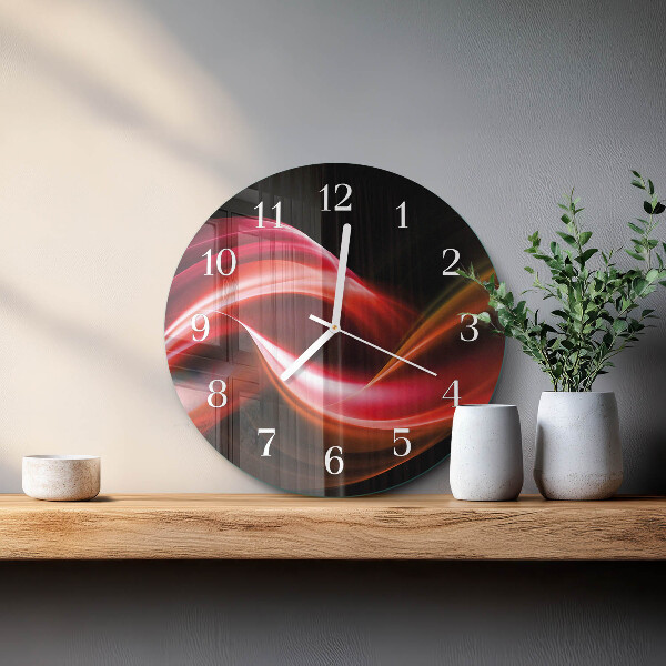 Reloj de pared redondo Líneas abstractas