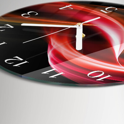 Reloj de pared redondo Líneas abstractas