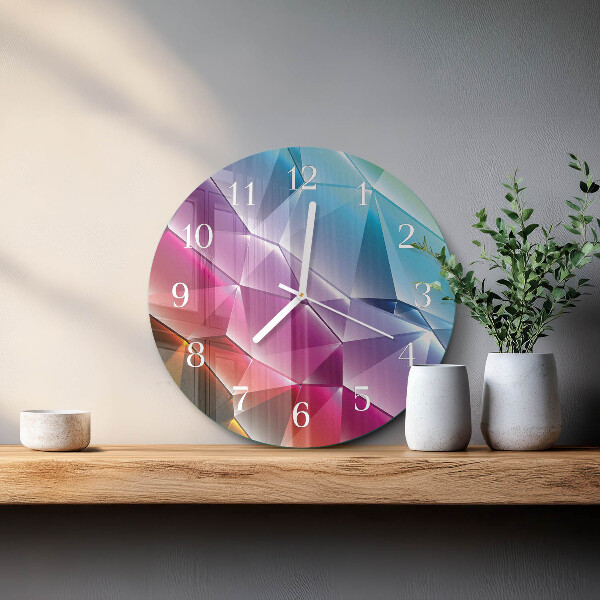 Reloj de pared redondo Patrón 3D