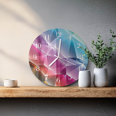 Reloj de pared redondo Patrón 3D
