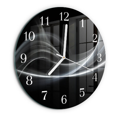 Reloj de pared redondo Líneas abstractas