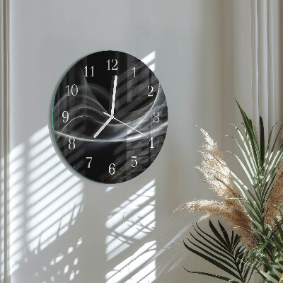 Reloj de pared redondo Líneas abstractas