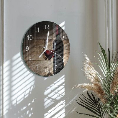 Reloj de pared redondo Vino
