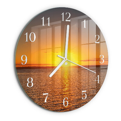 Reloj de pared redondo Atardecer