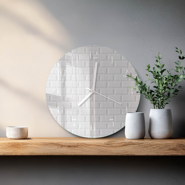 Reloj de pared redondo Ladrillo