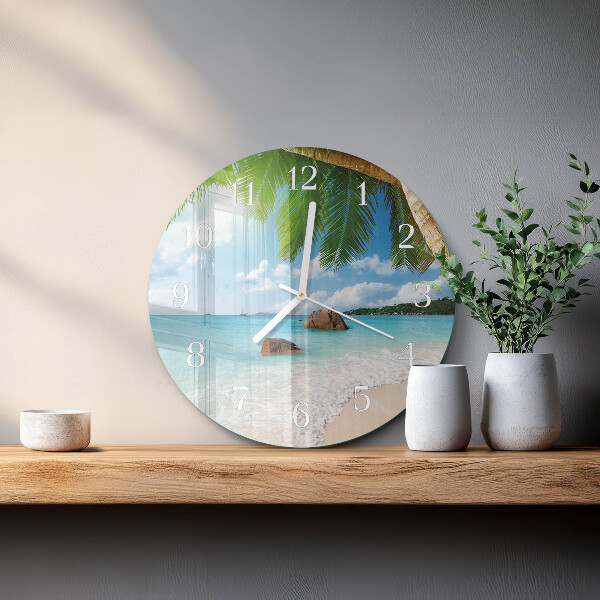 Reloj de pared redondo Isla