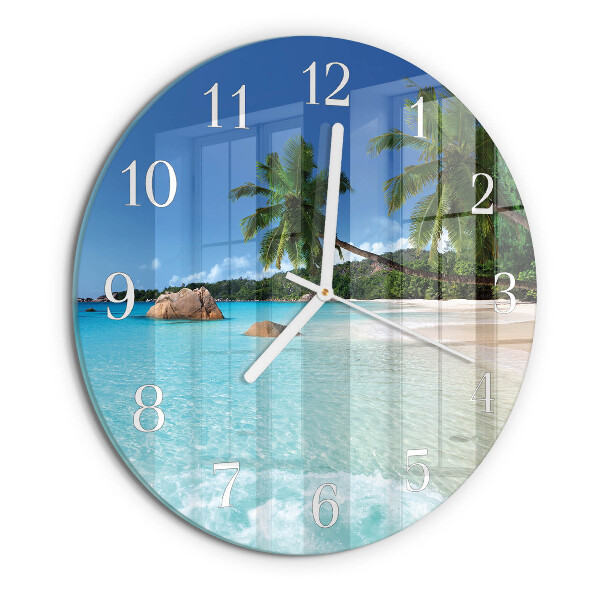 Reloj de pared redondo Playa