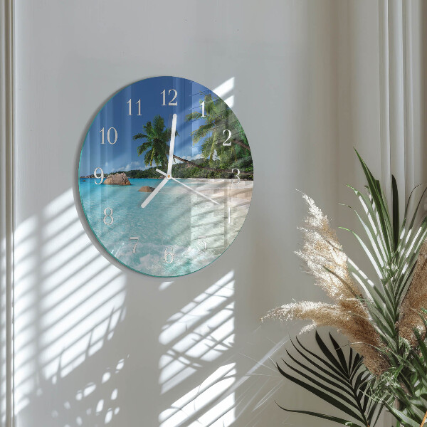 Reloj de pared redondo Playa