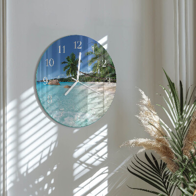 Reloj de pared redondo Playa
