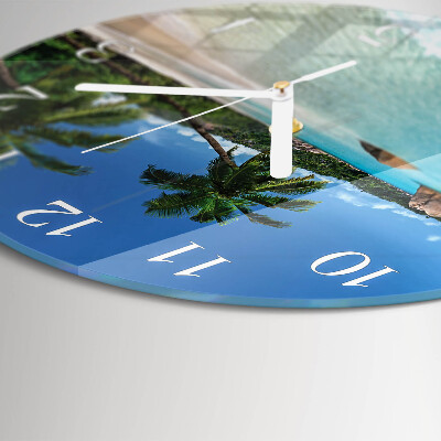 Reloj de pared redondo Playa
