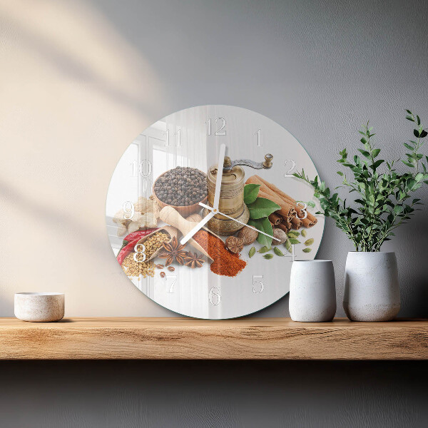 Reloj de pared redondo Especias