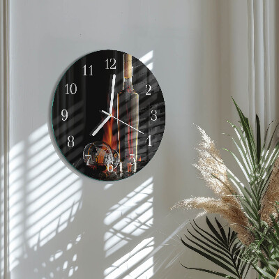 Reloj de pared redondo Alcohol