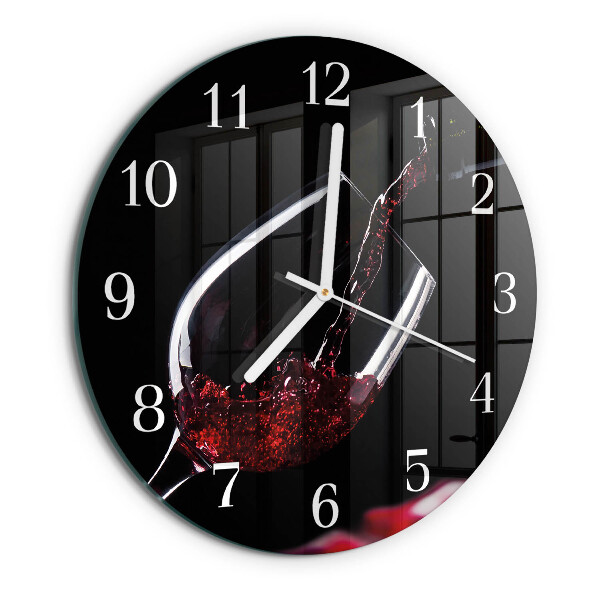 Reloj de pared redondo Vino