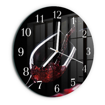 Reloj de pared redondo Vino