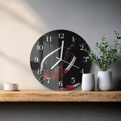Reloj de pared redondo Vino