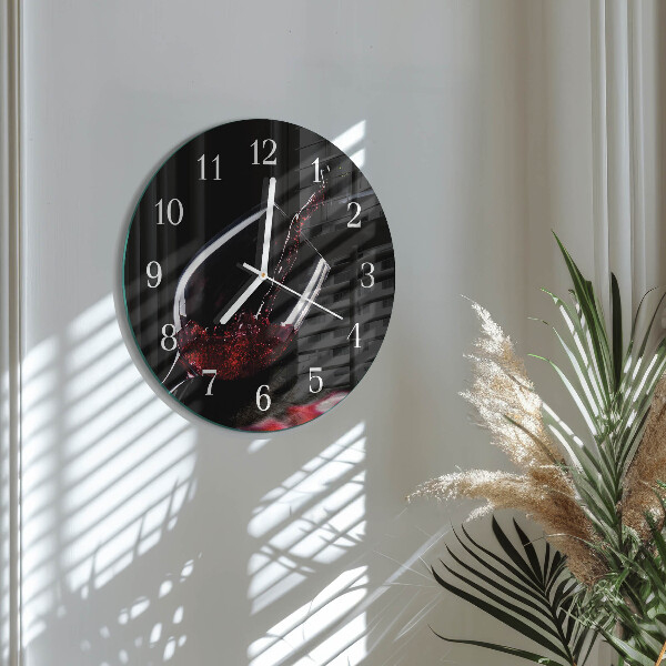 Reloj de pared redondo Vino