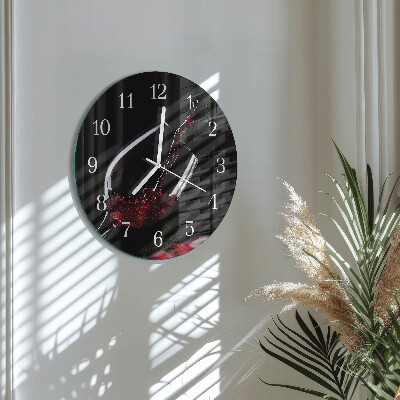 Reloj de pared redondo Vino