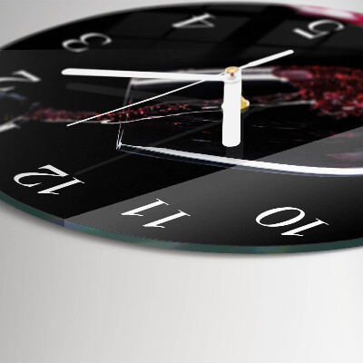 Reloj de pared redondo Vino
