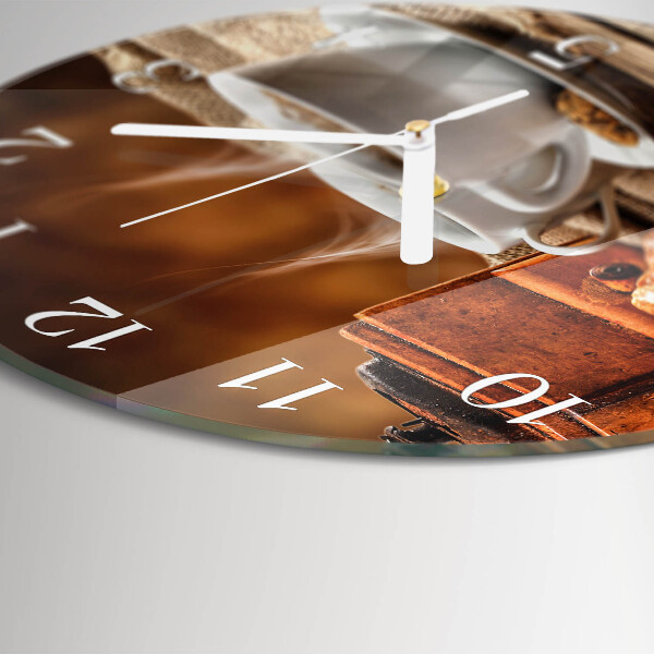 Reloj de pared redondo Molinillo de café