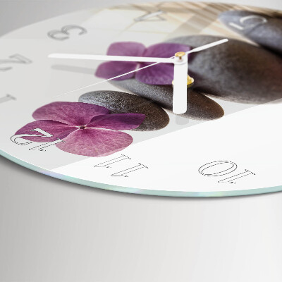 Reloj de pared redondo Spa de piedra