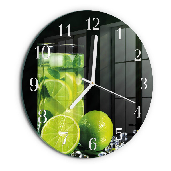 Reloj de pared redondo Carbonato de calcio