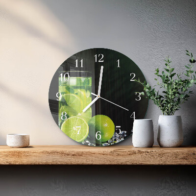 Reloj de pared redondo Carbonato de calcio