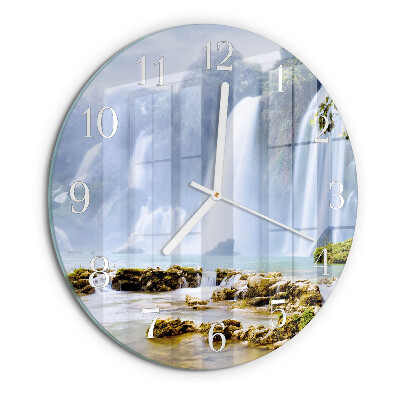 Reloj de pared redondo Cascada