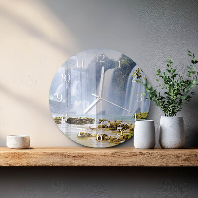 Reloj de pared redondo Cascada