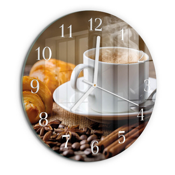 Reloj de pared redondo Canela y anís