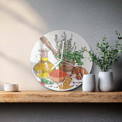 Reloj de pared redondo Especias