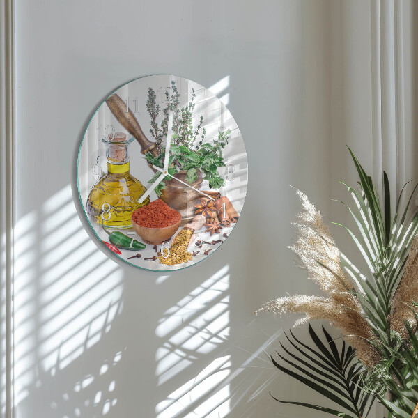 Reloj de pared redondo Especias