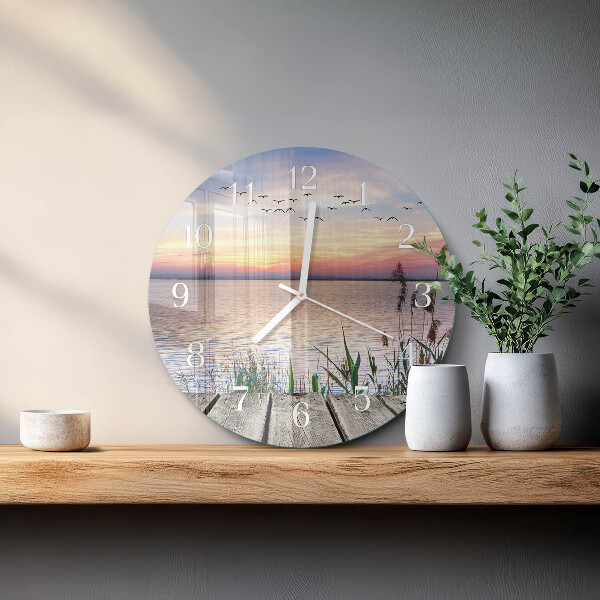 Reloj de pared redondo Lago