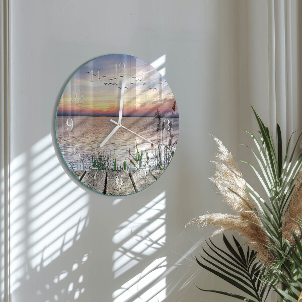 Reloj de pared redondo Lago