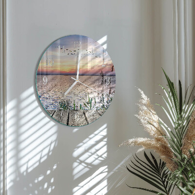 Reloj de pared redondo Lago