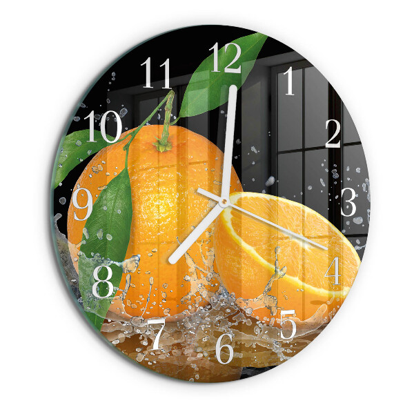 Reloj de pared redondo Naranjas