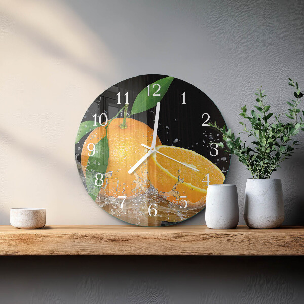 Reloj de pared redondo Naranjas