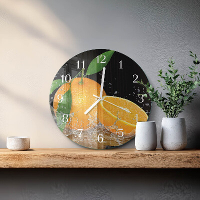 Reloj de pared redondo Naranjas