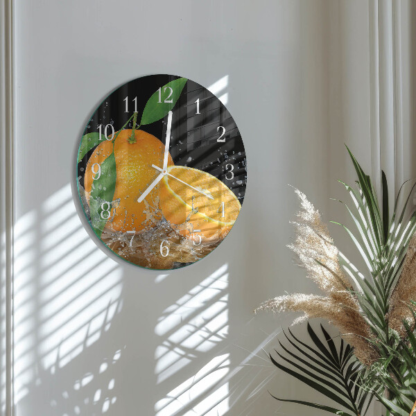 Reloj de pared redondo Naranjas
