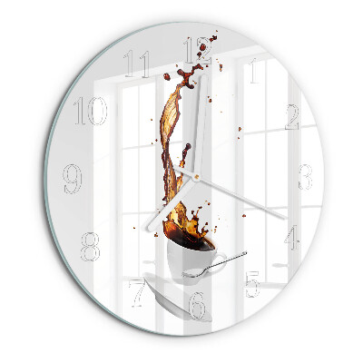 Reloj de pared redondo Café